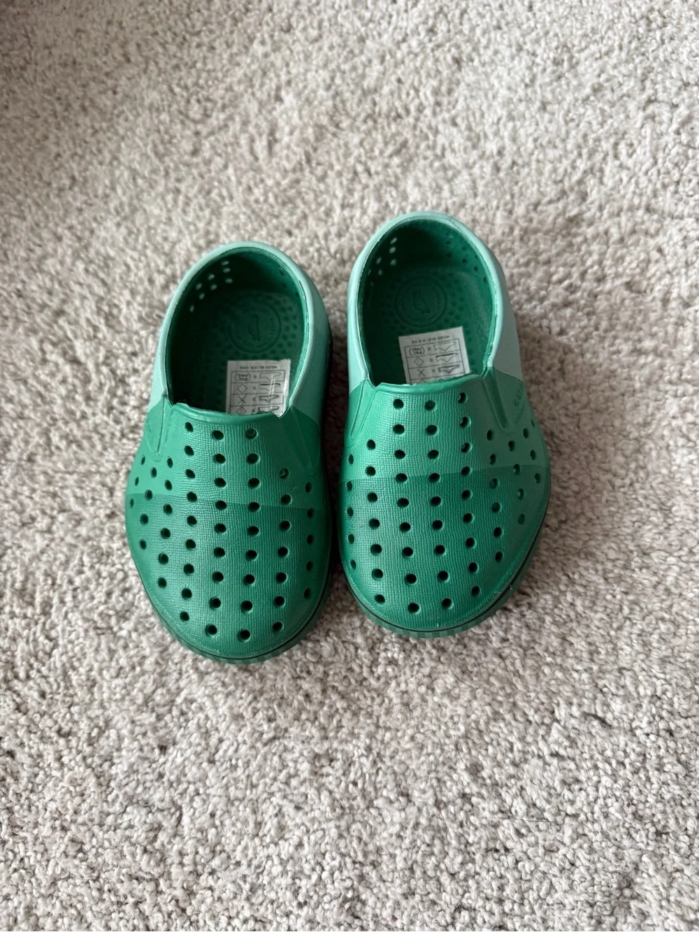 Native Shoes  Crayola Kids Green Waterproof Slip-Ons